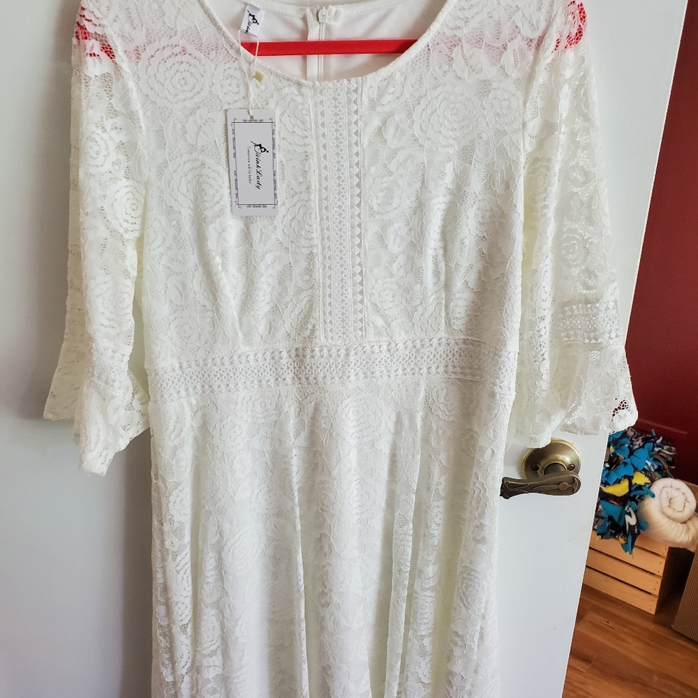 NEW White Lace Dress